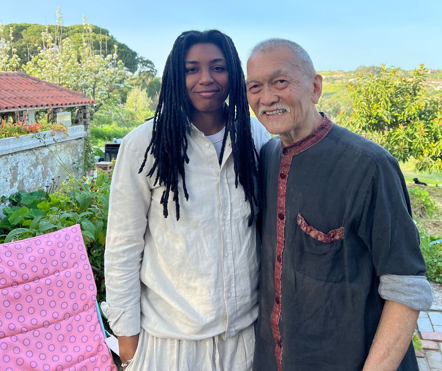 With filmmaker Safiya